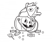 perry halloween dessin à colorier