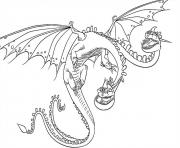 Coloriage dragon riders Dragonss team dessin