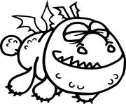 Coloriage Meatlug Dragon dessin