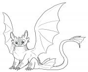 Dragons toothless cute dessin à colorier