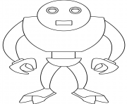Coloriage android robot dessin