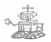 Coloriage robots pattern toy dessin