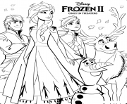 Disney Frozen 2 dessin à colorier