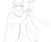 Coloriage naruto demon renard dessin