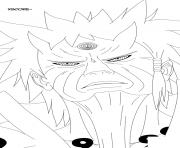 Coloriage naruto modo biju dessin