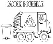 Coloriage camion with crane dessin