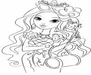 Coloriage fille chinoise dessin