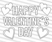 happy valentines day free love dessin à colorier