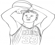 Coloriage dessin joueur de basketball avec un ballon dessin