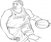 dwyane wade dessin à colorier