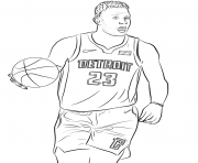 Coloriage denver nuggets logo nba sport dessin