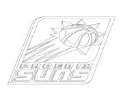 phoenix suns logo nba sport dessin à colorier