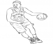 klay thompson raptors toronto nba dessin à colorier