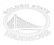 golden state warriors logo nba sport dessin à colorier