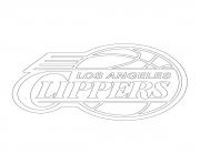 los angeles clippers logo nba sport dessin à colorier