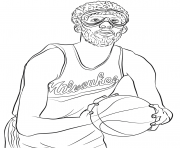 Coloriage new orleans hornets logo nba sport dessin