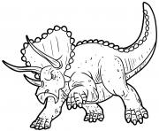 Triceratops pissed off dessin à colorier