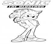 Sonic The Hedgehog 2020 for kids dessin à colorier