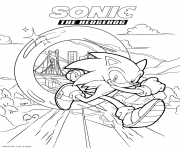 Sonic The Hedgehog Movie 2020 dessin à colorier