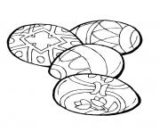 Coloriage decorative oeuf de paques dessin