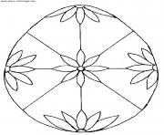 Coloriage oeuf de paques avec octagram star dessin