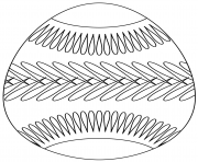oeuf de paques avec belt pattern dessin à colorier