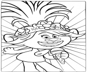 Coloriage trollArtist trolls dessin