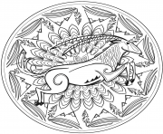 Antilope Mandala Par Lesya Adamchuk dessin à colorier