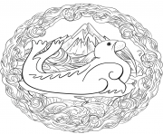 Morse Mandala Par Lesya Adamchuk dessin à colorier