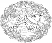 Aigle Mandala Par Lesya Adamchuk dessin à colorier