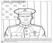 Armed Forces US Marines dessin à colorier