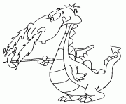 dragon 31 dessin à colorier