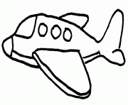 dessin d un petit avion dessin à colorier