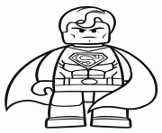 lego superman dessin à colorier