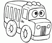 Coloriage camion chantier dessin