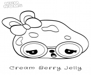 Coloriage raspberry jelly dessin