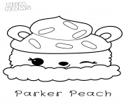 Coloriage Parker Peach from Num Noms dessin