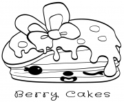 berry cakes dessin à colorier