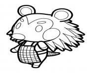 Coloriage animal crossing lion dessin