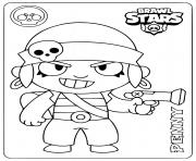 Coloriage brawl stars force starr lou le doux dessin