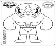 Coloriage brawl stars el primo dessin