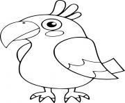 perroquet oiseau maternelle dessin à colorier