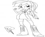 Coloriage My Little Pony Equestria Girls Fluttershy Princess dessin