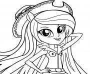 Coloriage My Little Pony Equestria Girls Apple Jack dessin