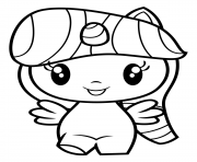 Coloriage Cute Pony MLP Rarity dessin