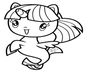Coloriage Cute Dragon Spike for Girls dessin