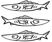 poisson Osteoglossiformes avec langues osseuses en Amerique du Nord dessin à colorier
