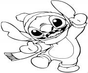 Coloriage stitch kawaii bebe dessin