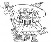 Coloriage halloween objets pour enfants dessin