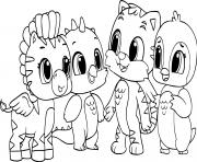 hatchimals animals for kids dessin à colorier